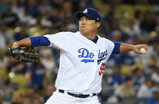 류현진  [LA다저스 홈페이지 캡처]